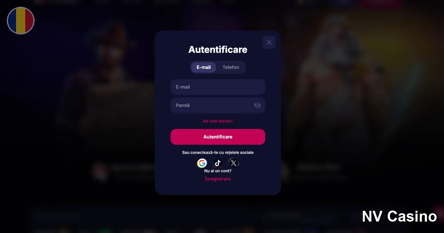 login – NV Casino: primii pași după NV Casino login: depozi